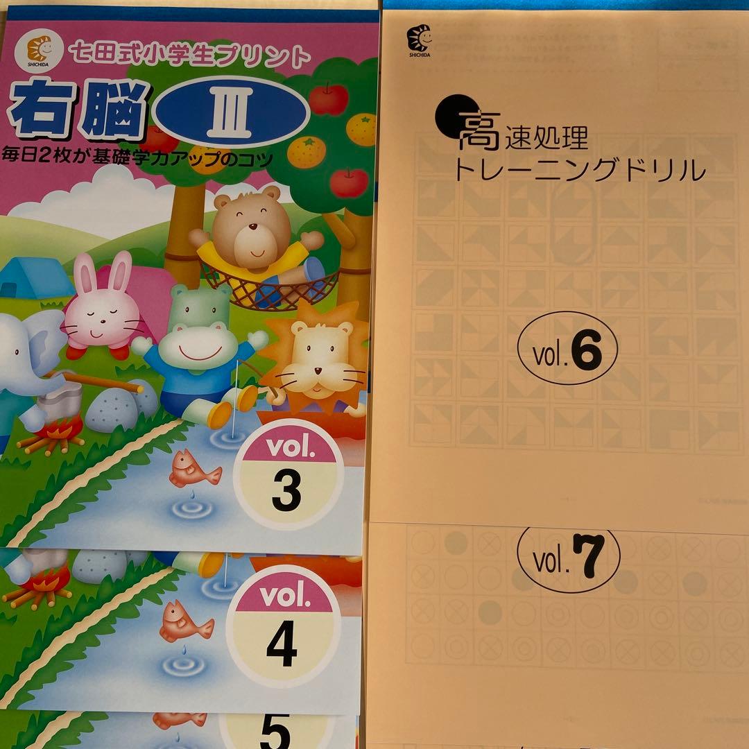 七田式　小学生プリント　右脳