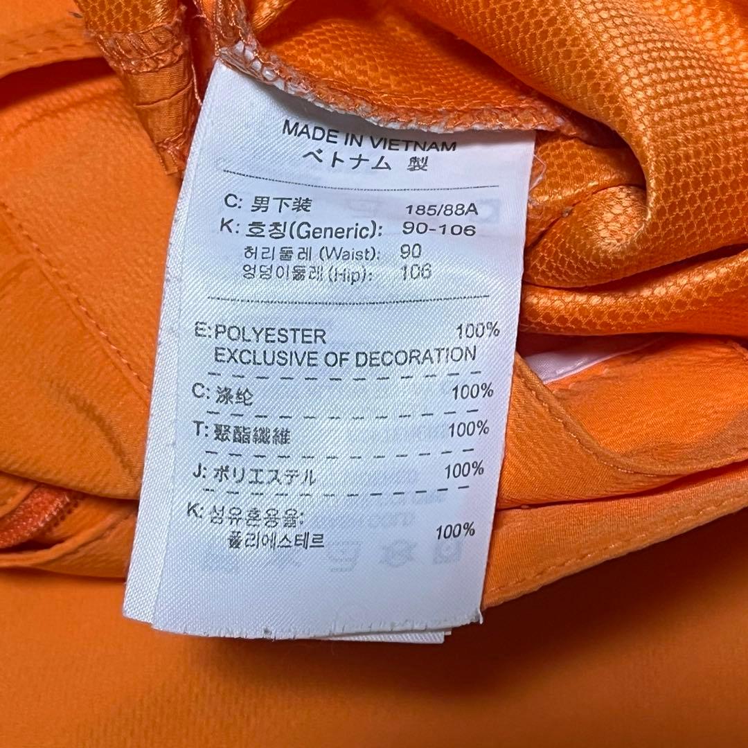 00s NIKE ナイロンカーゴパンツ バギー オレンジ ワイド テック y2k