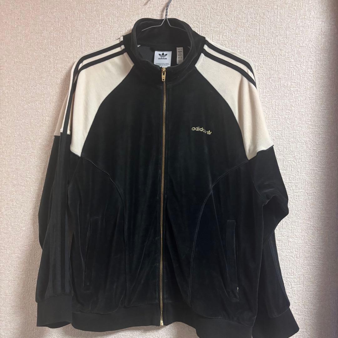 adidas トラックジャケット ベロア ジャージ ジップアップ