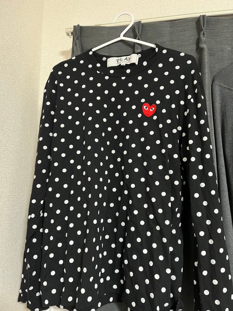 コムデギャルソン プレイ ドット柄ロンティー