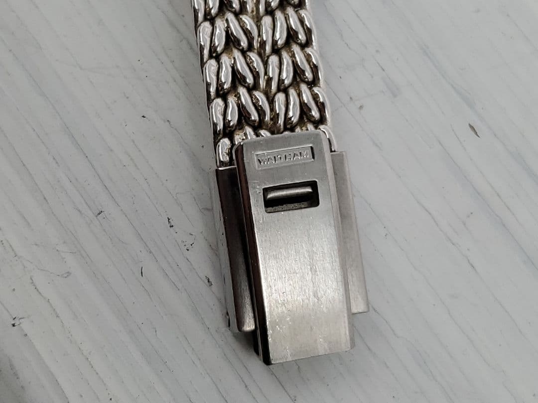 ウォルサム ダイヤベゼル 1Pダイヤ SV925 　レディース　時計　不動　銀製