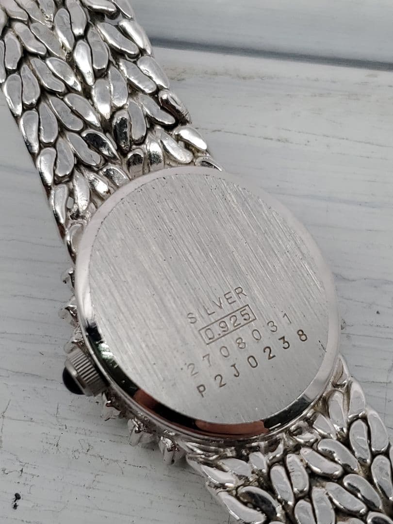 ウォルサム ダイヤベゼル 1Pダイヤ SV925 　レディース　時計　不動　銀製