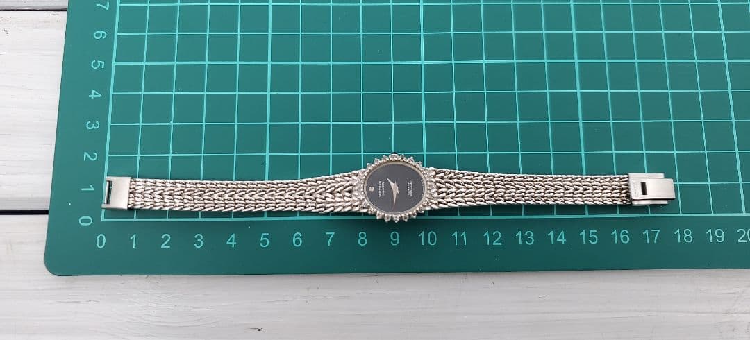 ウォルサム ダイヤベゼル 1Pダイヤ SV925 　レディース　時計　不動　銀製