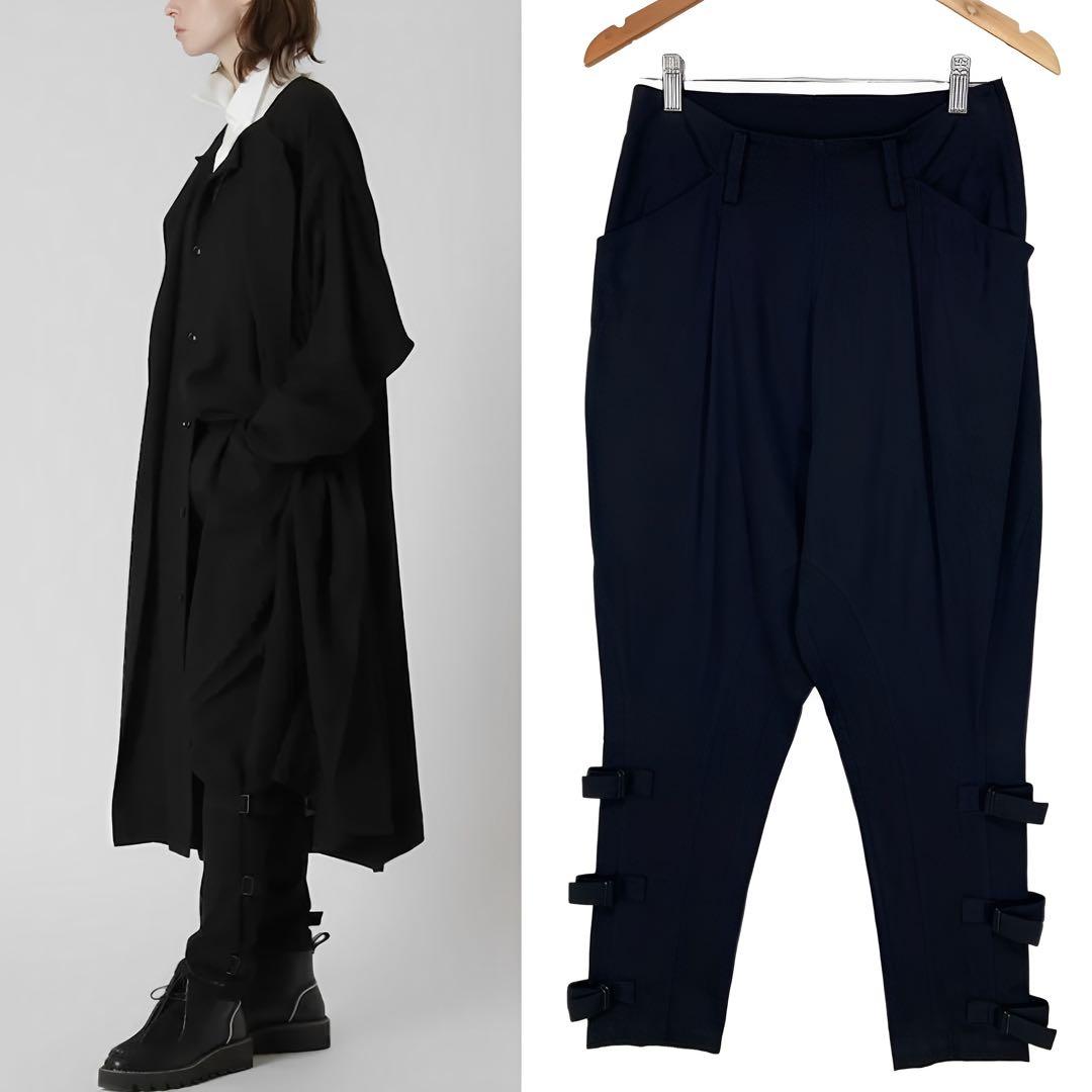 Y's ワイズ ソフト コットンツイル ジョッパーズパンツ 黒1