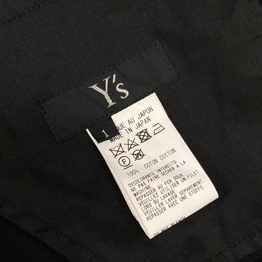 Y's ワイズ ソフト コットンツイル ジョッパーズパンツ 黒1
