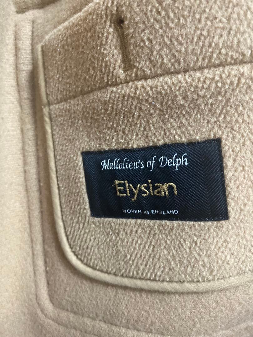 INVERTRE ベージュ ダッフルコート フード付き　38 英国製