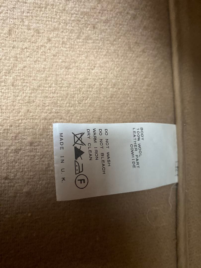 INVERTRE ベージュ ダッフルコート フード付き　38 英国製