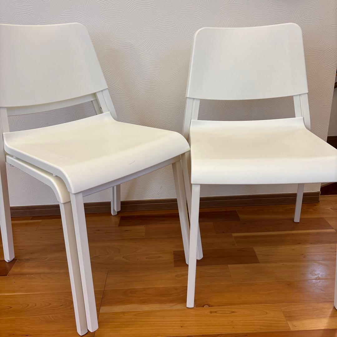 3脚セット　IKEAイケア TEODORES テオドレススタッキングチェア