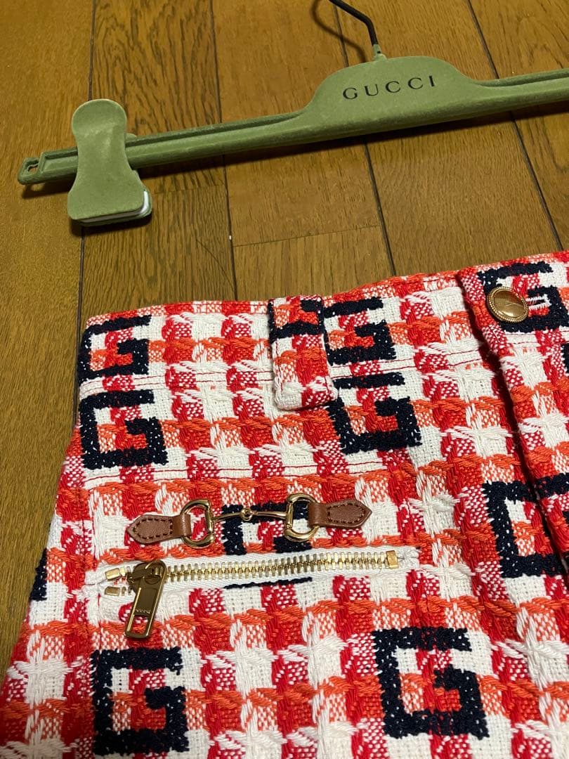 最終お値下げ正規品GUCCIグッチG柄ショートパンツハイウエストハーフパンツ