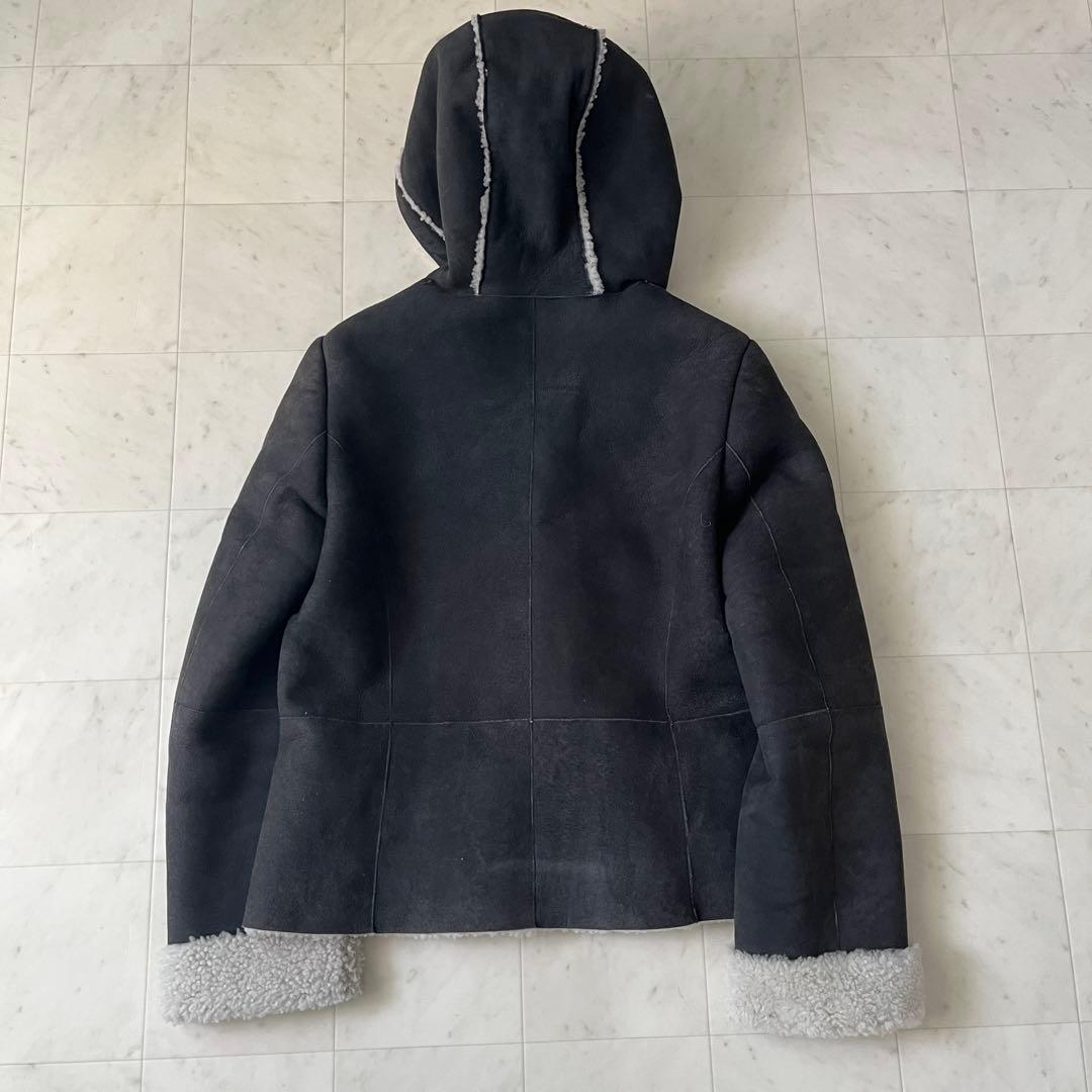 美品♡ダーマコレクション ムートン 羊革 ラムレザー ジャケット コート L