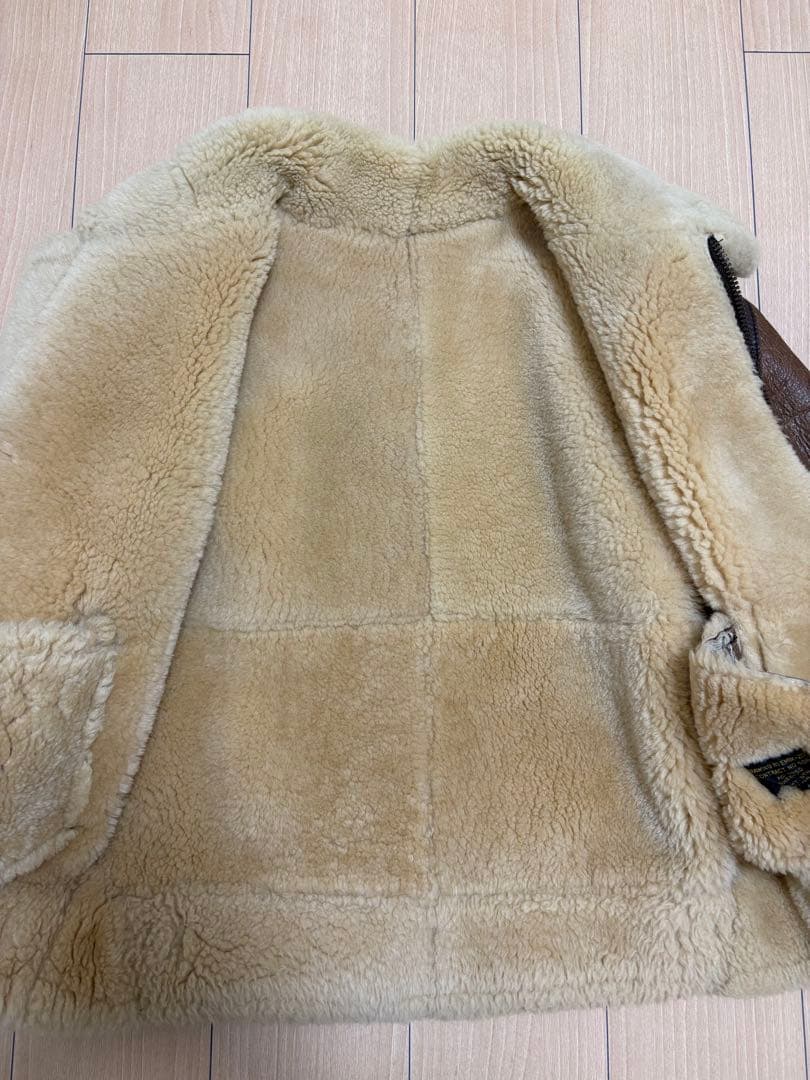 【週末限定値下げ！】B-3 本革 羊皮 ムートン フライト ジャケット L