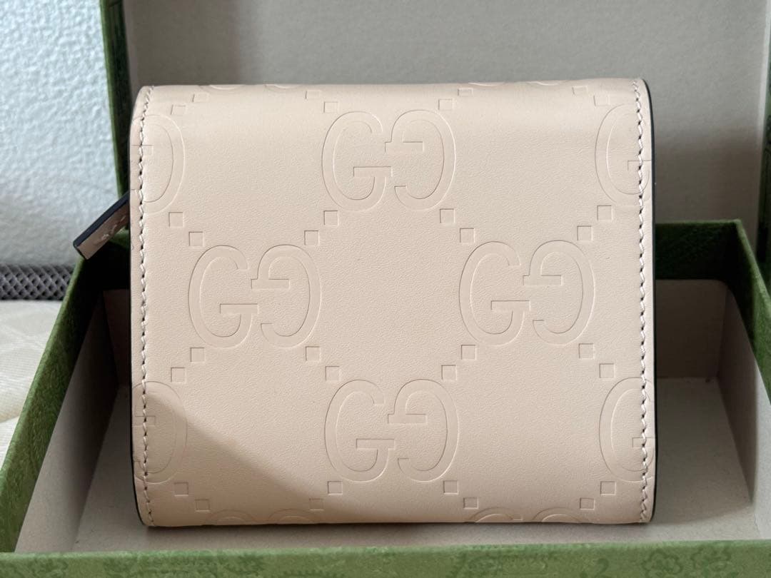 GUCCI グッチ GGレザー ミディアム 3つ折り財布　772793