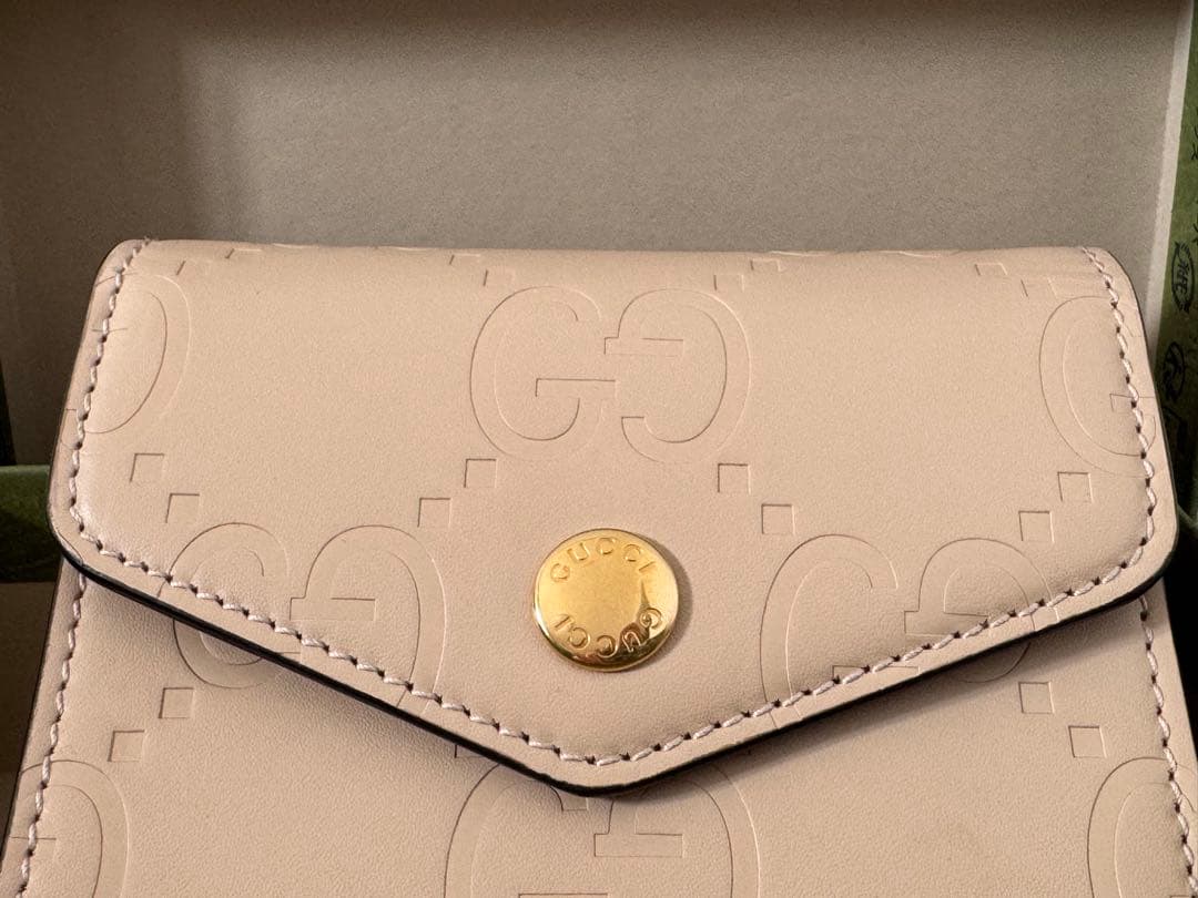 GUCCI グッチ GGレザー ミディアム 3つ折り財布　772793