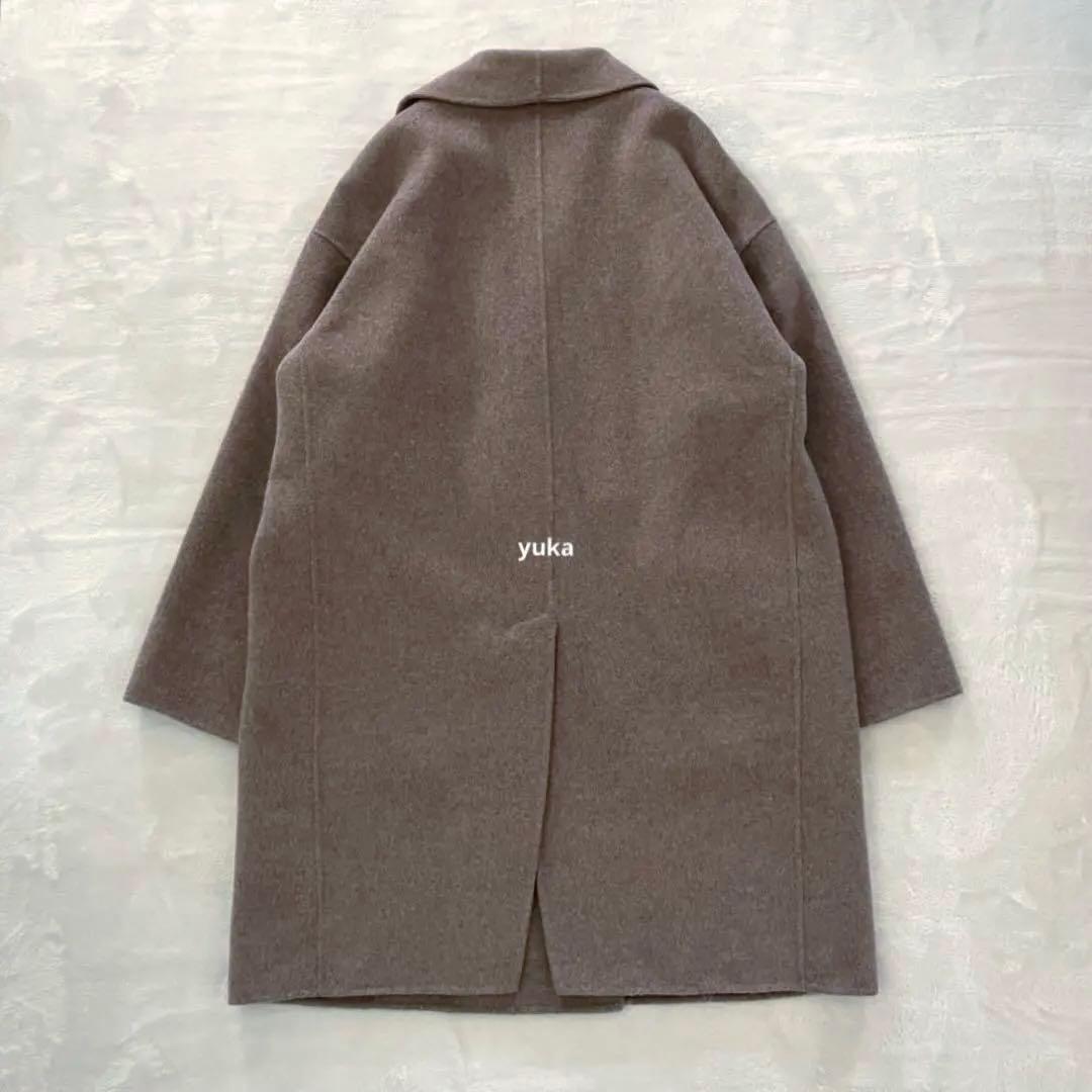 美品✨evernavy エバーネイビー ウール リバー ダブル コート