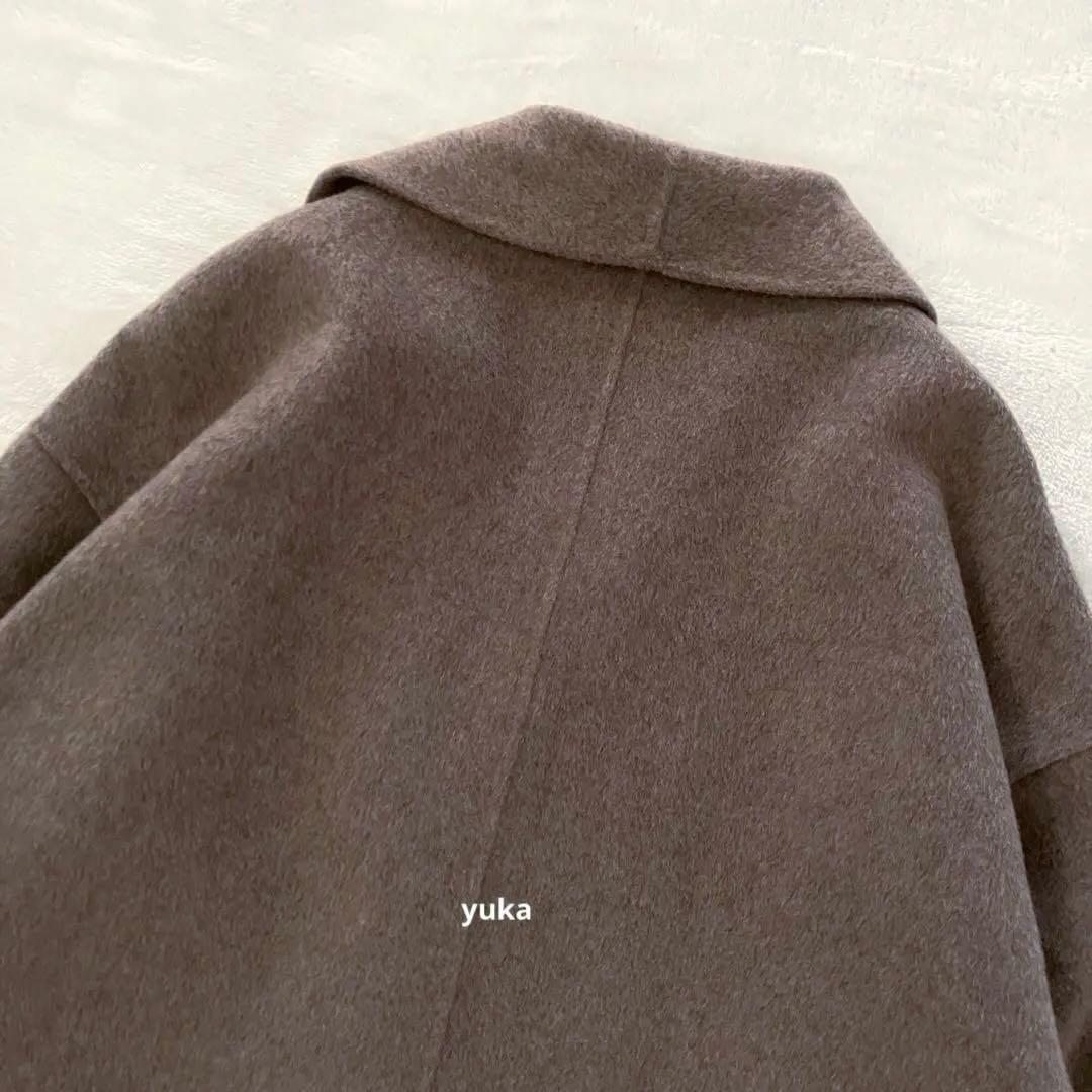 美品✨evernavy エバーネイビー ウール リバー ダブル コート