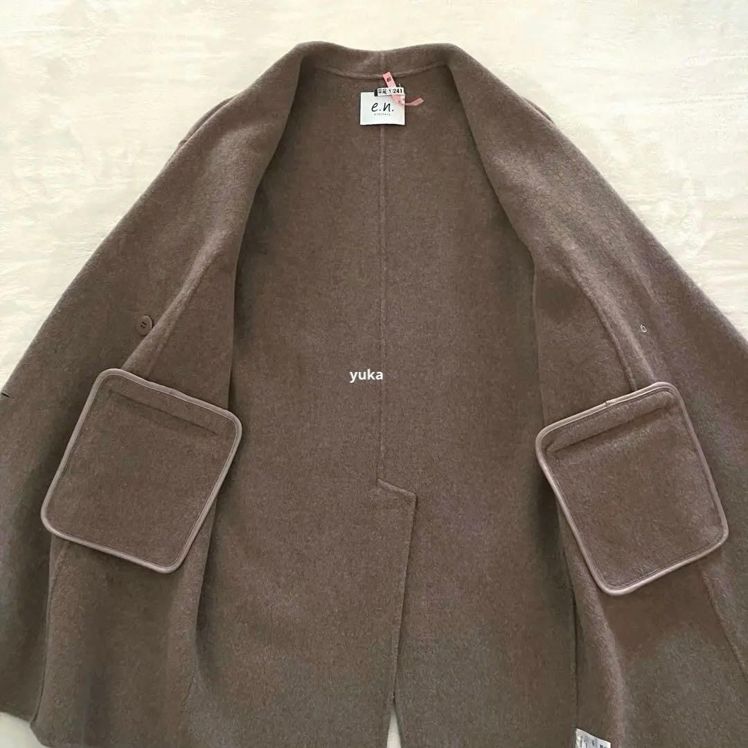 美品✨evernavy エバーネイビー ウール リバー ダブル コート