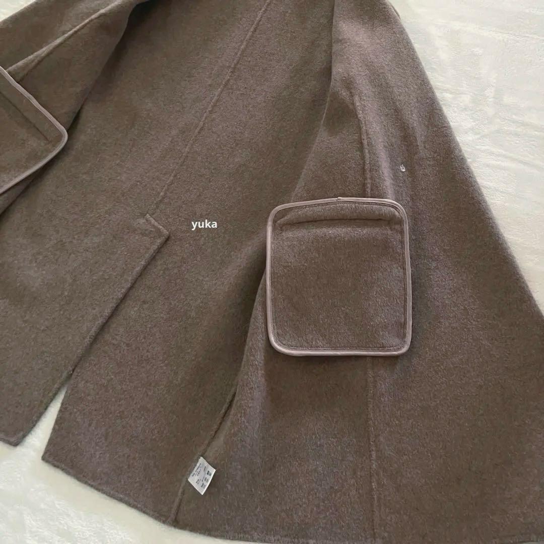 美品✨evernavy エバーネイビー ウール リバー ダブル コート