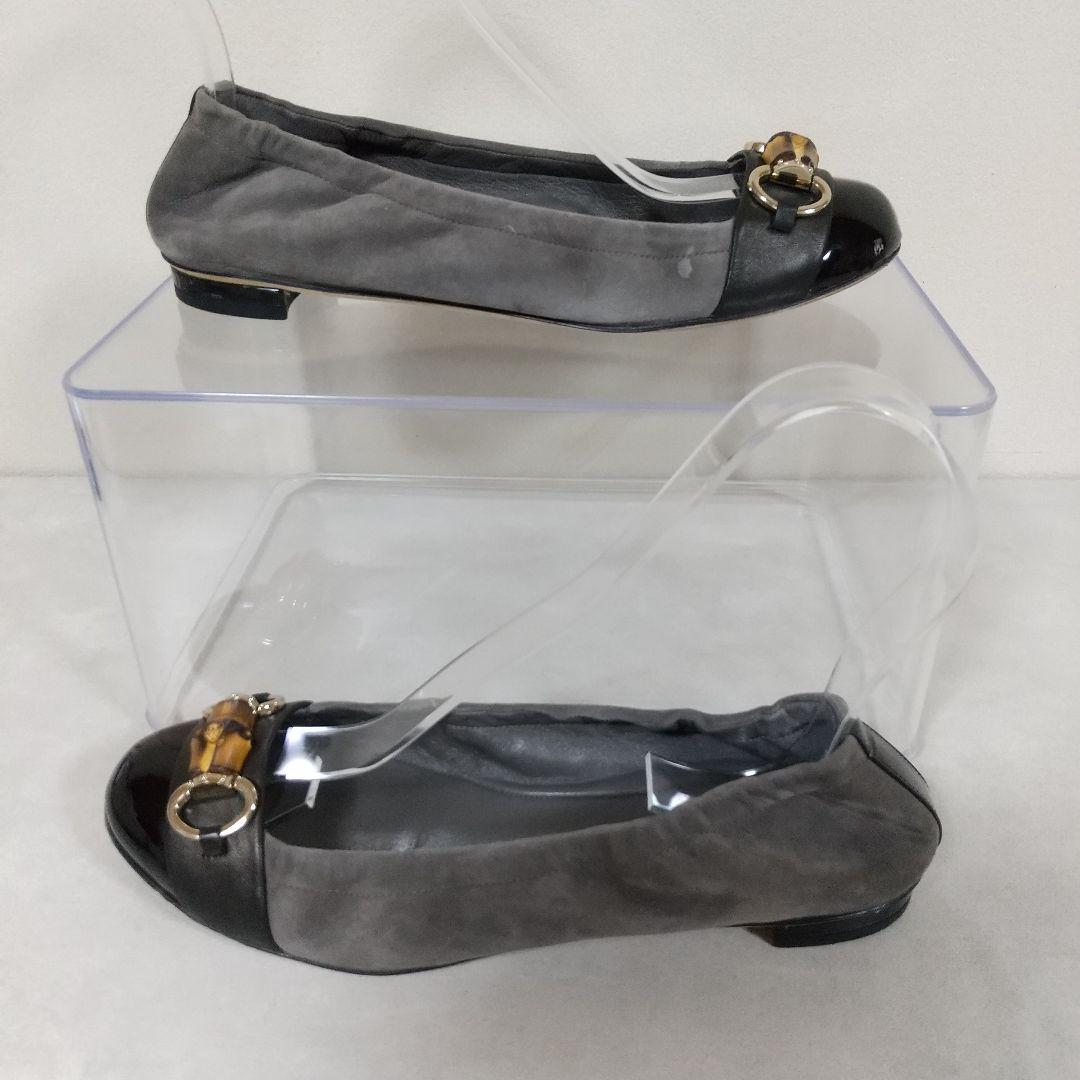 GUCCI グッチ　バンブー　ホースビット　パンプス　バレエシューズ　24．5