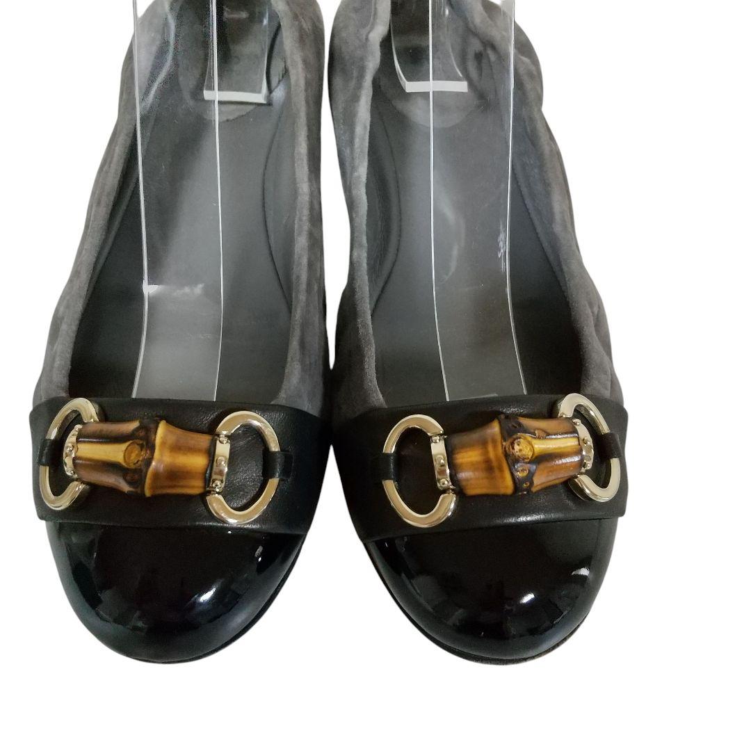 GUCCI グッチ　バンブー　ホースビット　パンプス　バレエシューズ　24．5