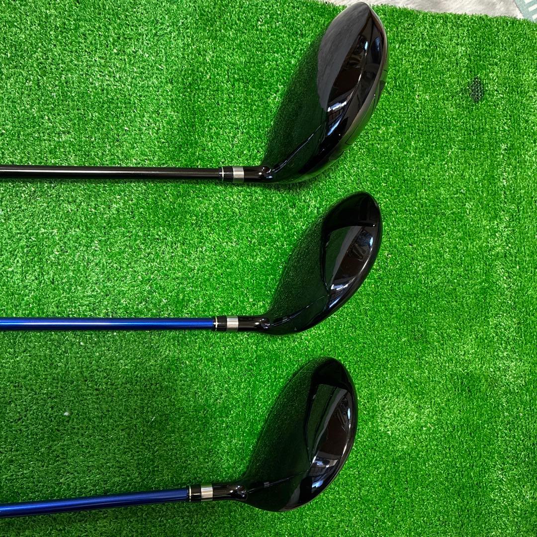 飛距離、直進性抜群‼️曲らない強反発デカ短ドライバー＋3W＋5W3本セット●S●