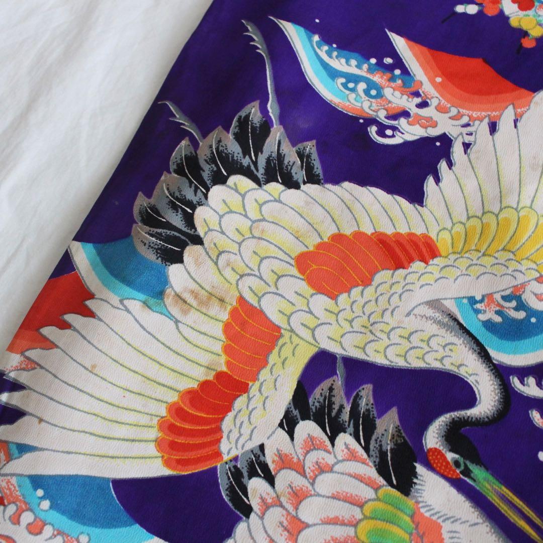 【専用】七五三 5歳前後 女の子 子供 アンティーク 着物 つくり帯 セット