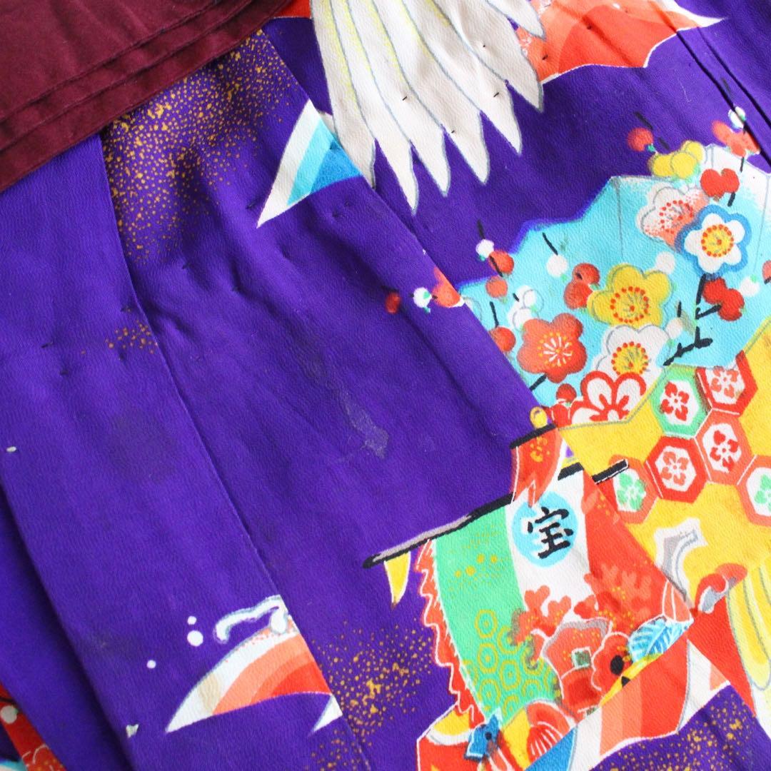 【専用】七五三 5歳前後 女の子 子供 アンティーク 着物 つくり帯 セット