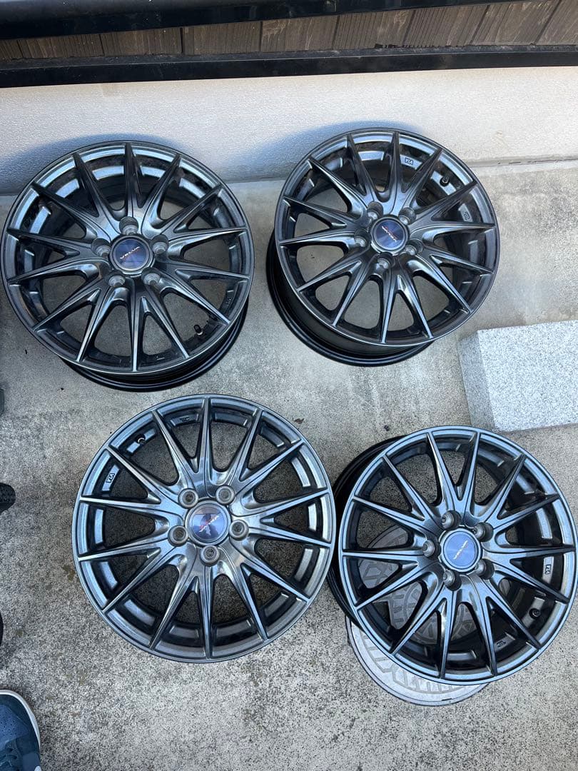 elina 15インチガンメタリックスポークホイール4本カローラツーリング