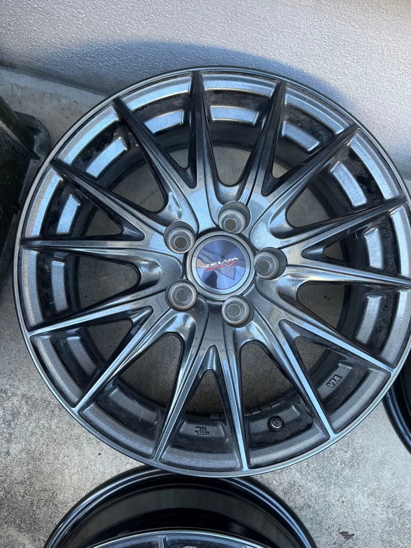 elina 15インチガンメタリックスポークホイール4本カローラツーリング