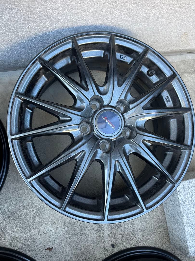 elina 15インチガンメタリックスポークホイール4本カローラツーリング