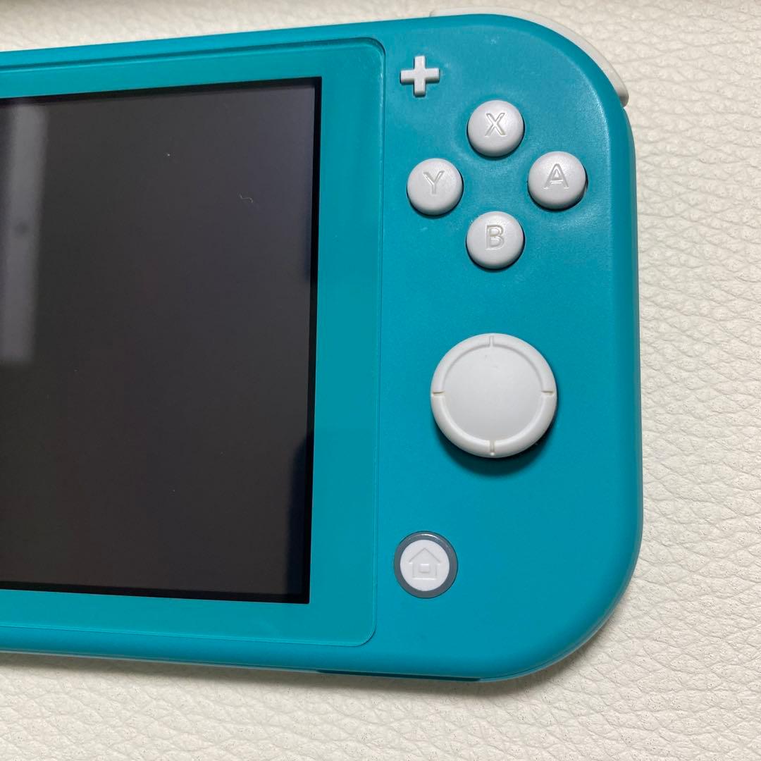 ニンテンドー スイッチ ライト ターコイズ ラバーカバー付き