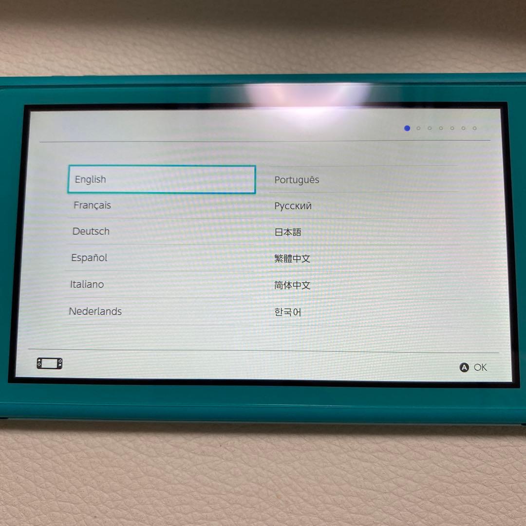 ニンテンドー スイッチ ライト ターコイズ ラバーカバー付き