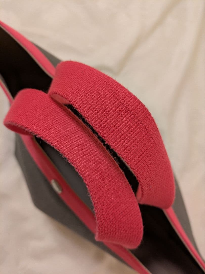 美品★エルベシャプリエ　リュクスライン725GP グレー/ピンク　舟型Ｌ