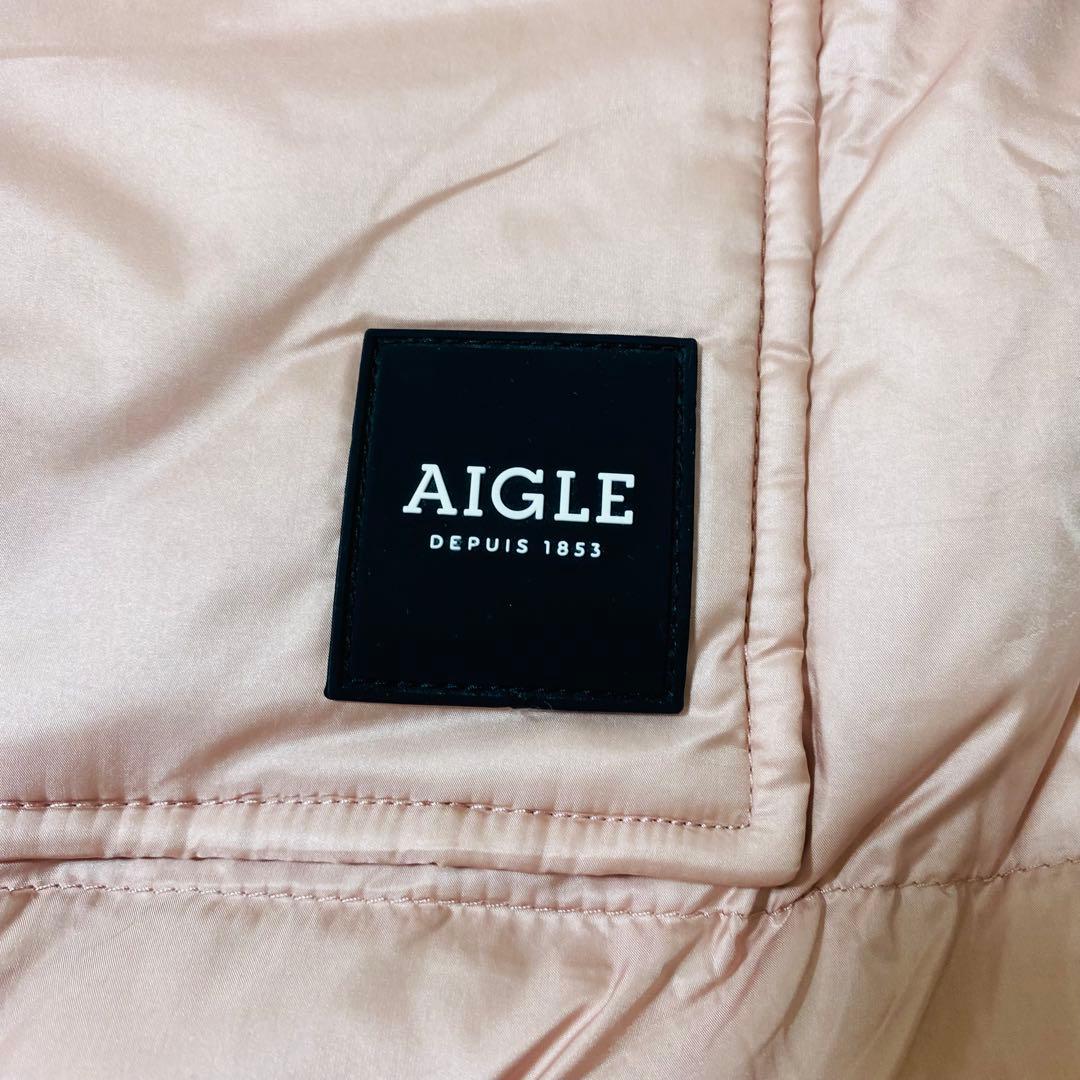 未使用 AIGLE エーグル バラモ サーモライト 中綿ロングダウンベスト 撥水