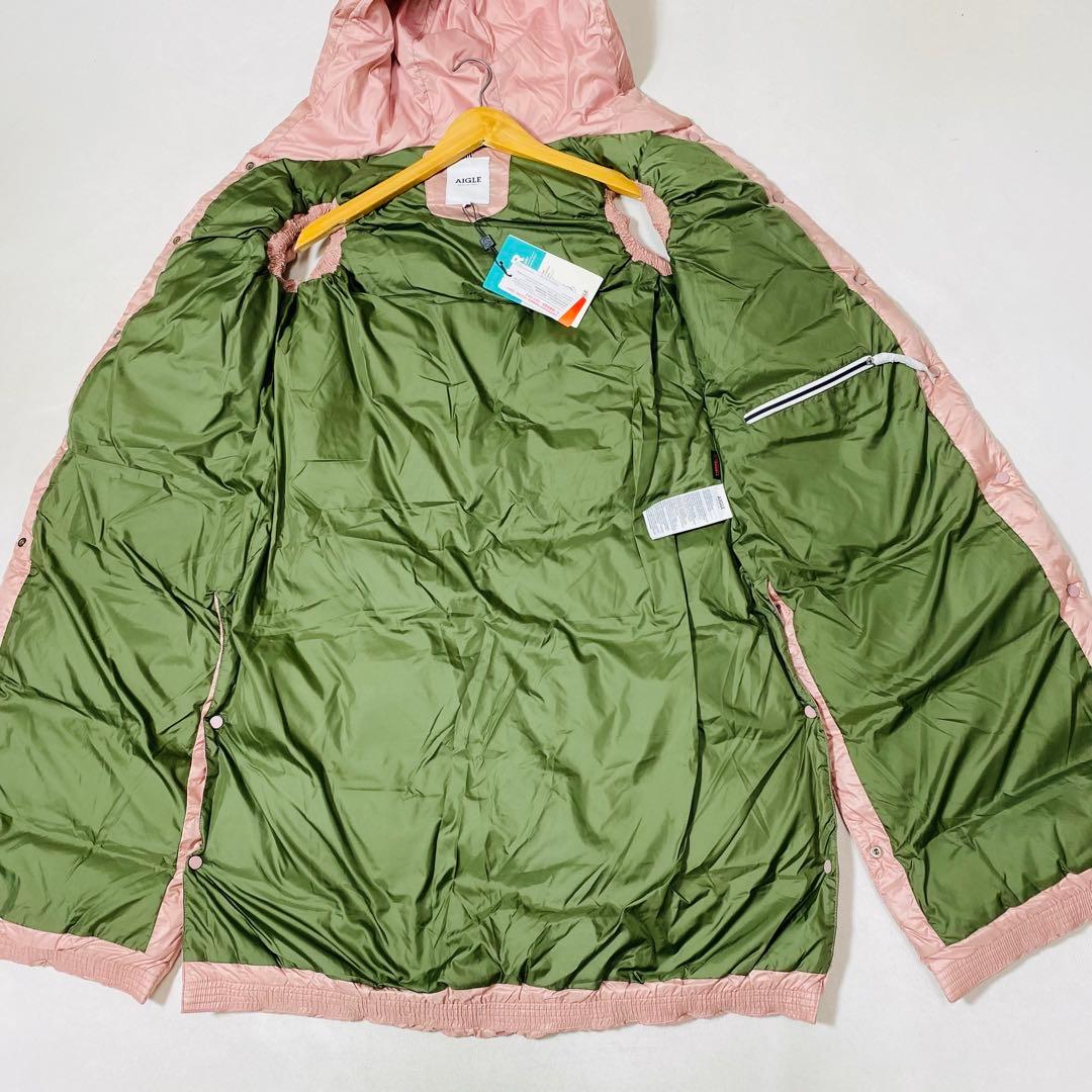 未使用 AIGLE エーグル バラモ サーモライト 中綿ロングダウンベスト 撥水