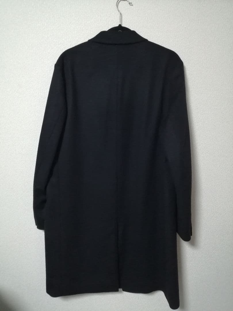 ウールカシミヤチェスターコート　ブラック