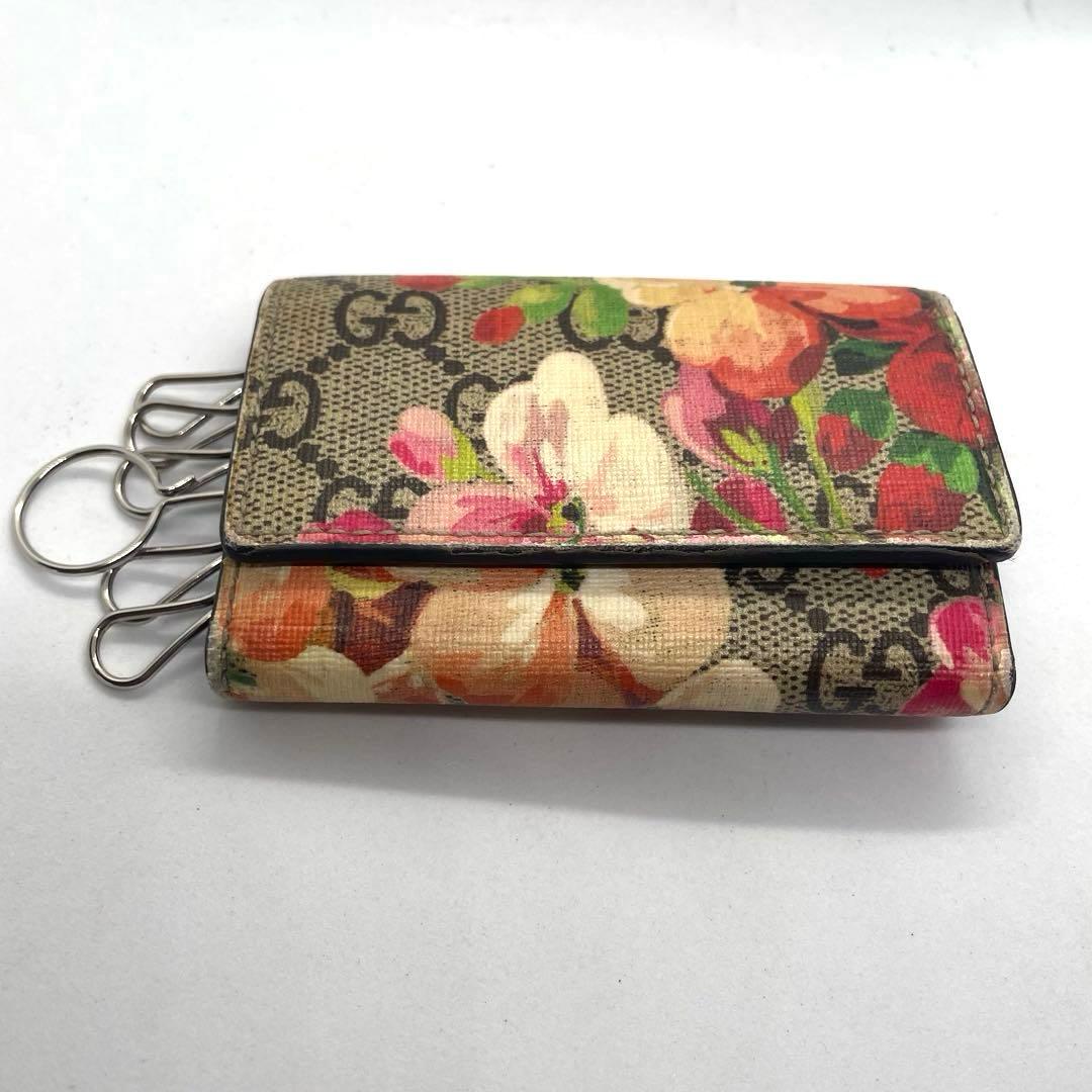 専用❗️♡GUCCI✨グッチ　GGスプリーム　ブルームス キーケース 6連 花柄