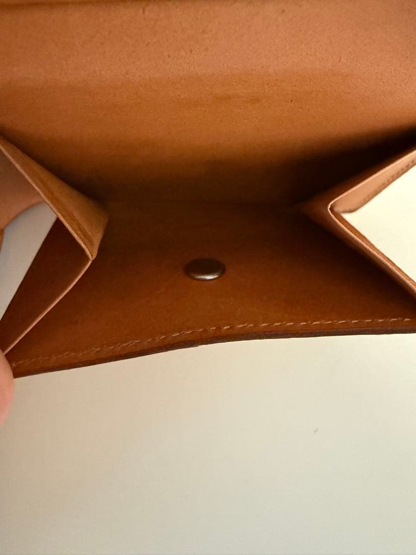 水染めコードバン 二つ折財布