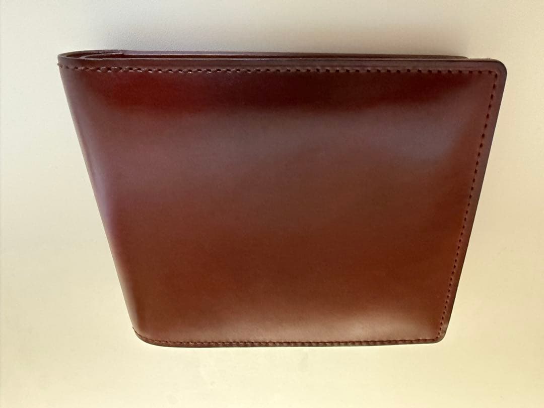 水染めコードバン 二つ折財布