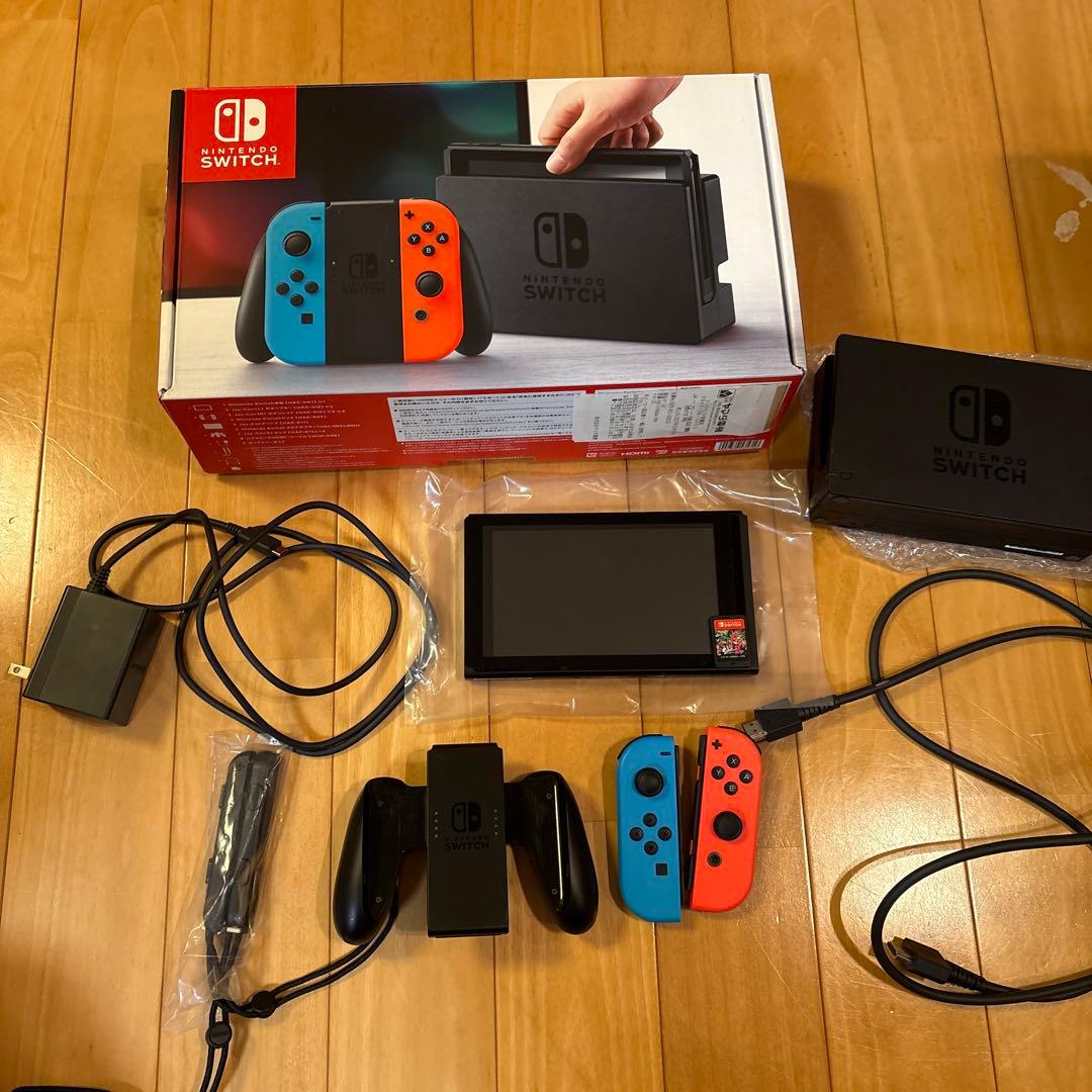 Nintendo Switch 本体 ネオンレッド・ブルー 初期型