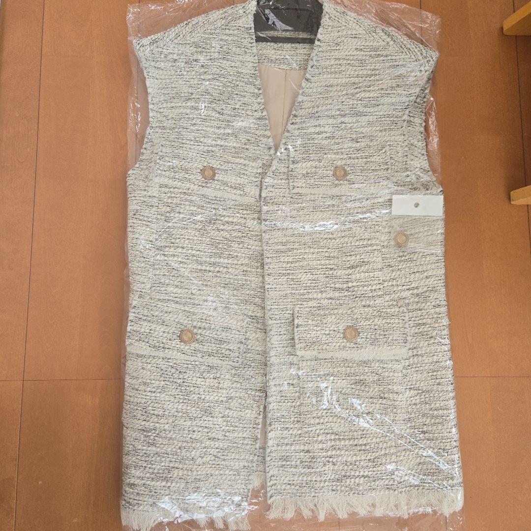 ツイードオーバーサイズフリンジベスト