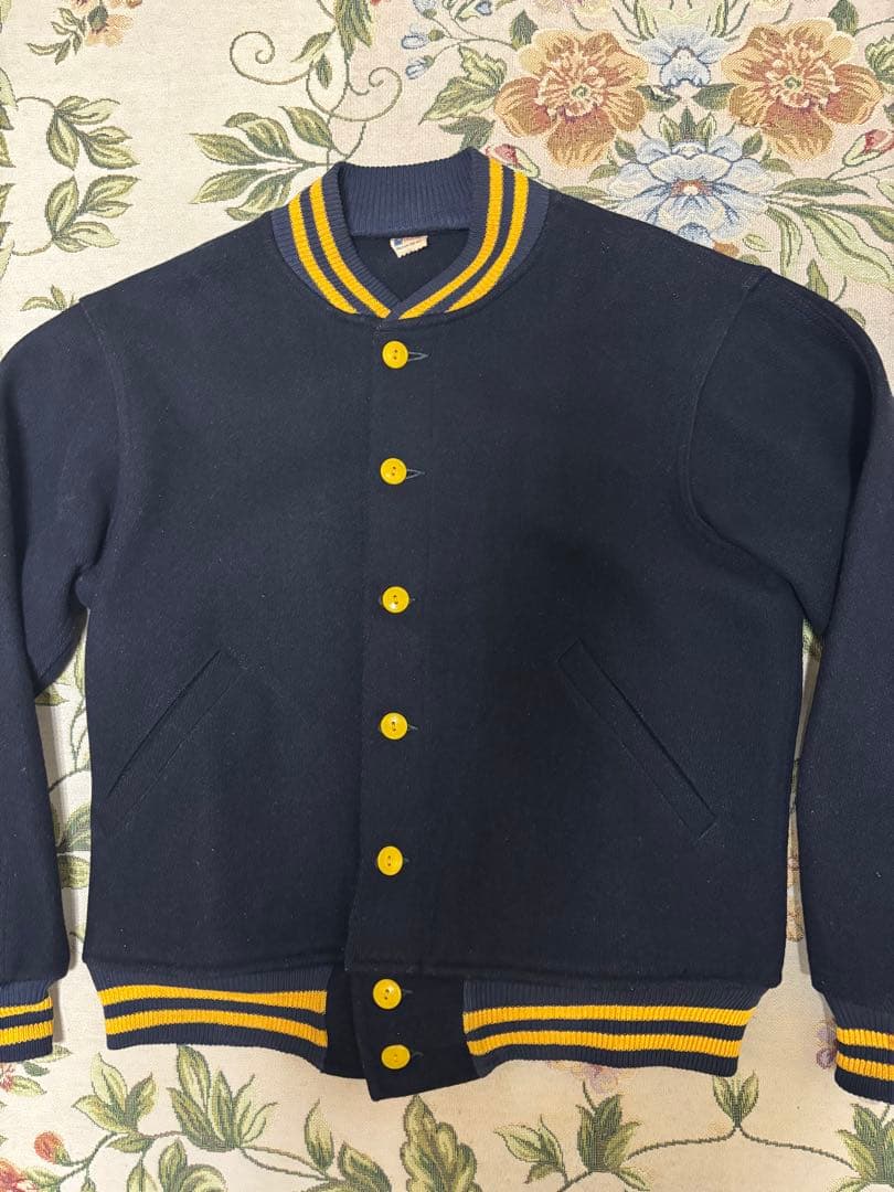 超極上 50年代 ビンテージ チャンピオン スタジャン ランタグM ボタスタ