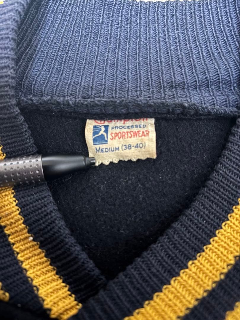 超極上 50年代 ビンテージ チャンピオン スタジャン ランタグM ボタスタ