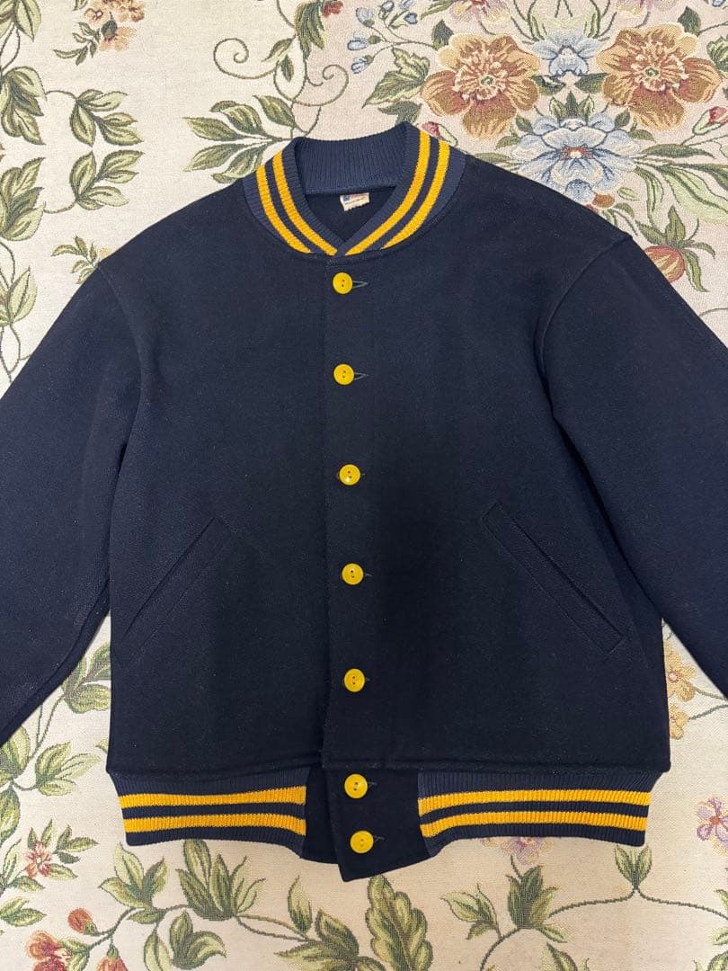 超極上 50年代 ビンテージ チャンピオン スタジャン ランタグM ボタスタ