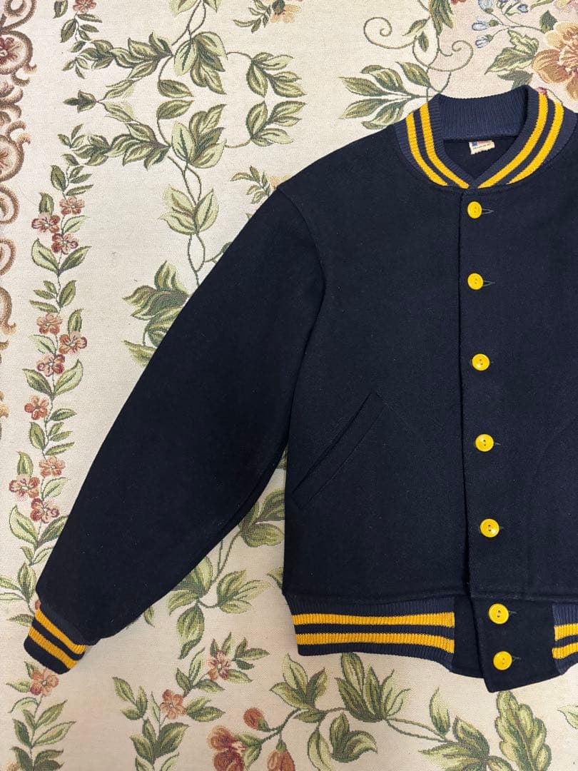 超極上 50年代 ビンテージ チャンピオン スタジャン ランタグM ボタスタ