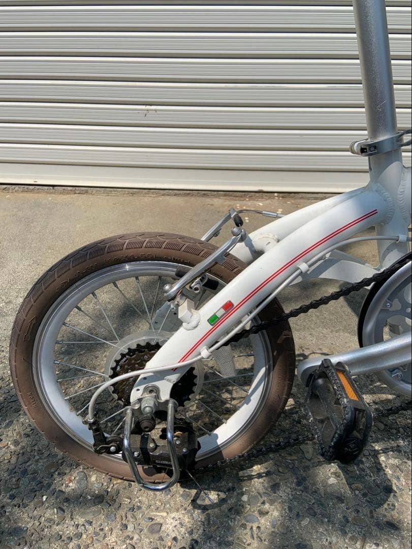 フィアット 折りたたみ自転車 ホワイト