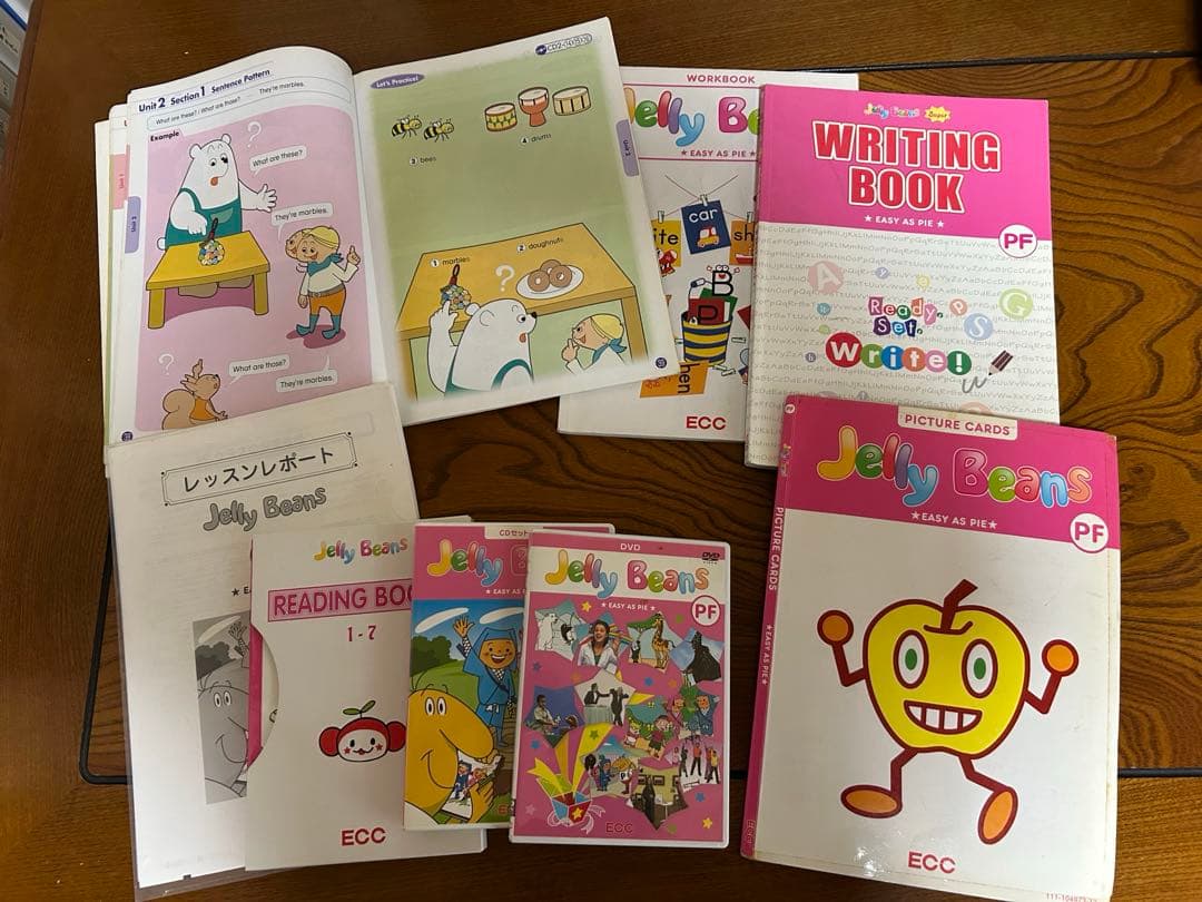 ECCジュニア PT PB PF PE PI PA教材フルセット6年分 英語教材