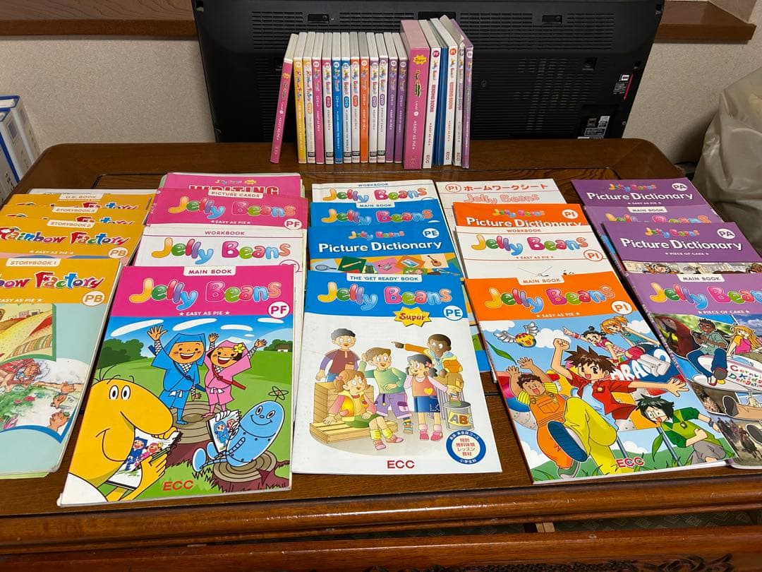 ECCジュニア PT PB PF PE PI PA教材フルセット6年分 英語教材