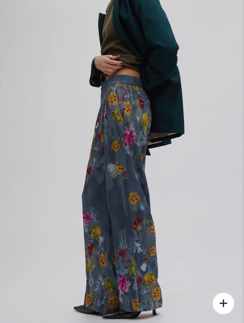 パンツ UND GRACE JACQUARD PRINT PANTS