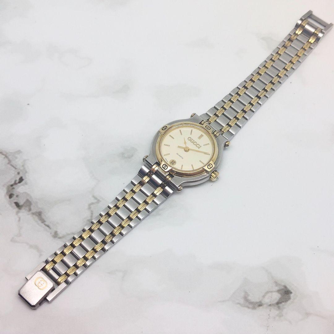GUCCI グッチ 時計 レディース デイト コンビ 9000L