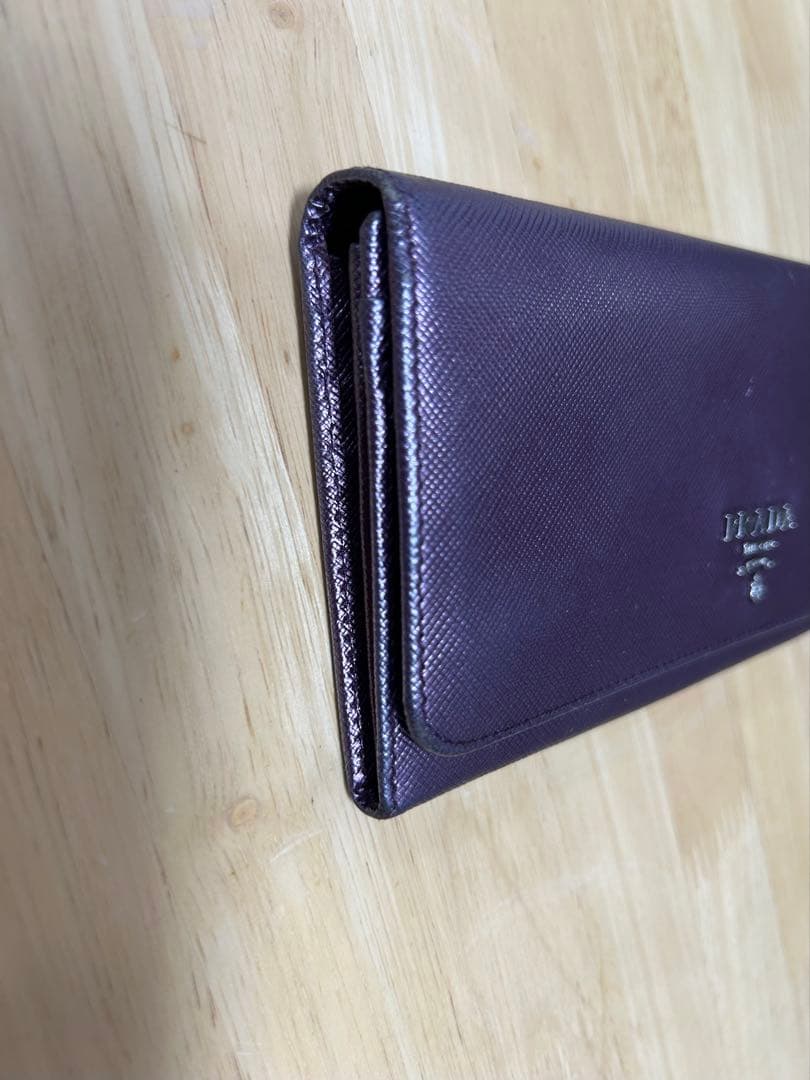 PRADA パープル 長財布